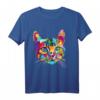 Buntes Katzen-Design T-Shirt für Katzenliebhaber – Originelles Geschenk für Weihnachten, Geburtstag & Valentinstag