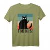 FCK NZS Lustiges Katze T-Shirt gegen Rassismus & Faschismus – Protest-Statement für Demonstrationen & Gesellschaft