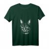 Damen Katzen Gesicht Zeichnung Stil T-Shirt mit V-Ausschnitt – Elegantes Tiermotiv für Katzenliebhaberinnen