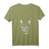 Damen Katzen Gesicht Zeichnung Stil T-Shirt mit V-Ausschnitt – Elegantes Tiermotiv für Katzenliebhaberinnen