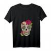 Zuckerschädel T-Shirt mit Blumen für Dia de Los Muertos – Kulturelles mexikanisches Design für Festivals & Feiern