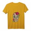 Zuckerschädel T-Shirt mit Blumen für Dia de Los Muertos – Kulturelles mexikanisches Design für Festivals & Feiern