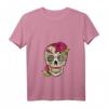 Zuckerschädel T-Shirt mit Blumen für Dia de Los Muertos – Kulturelles mexikanisches Design für Festivals & Feiern