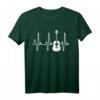 Geschenk für Gitarrenspieler Herzschlag Gitarre T-Shirt - Klassisch geschnitten, doppelt genähter Saum