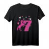 Kinder 7. Geburtstagspferd Geschenk - Süßes Pferde T-Shirt für Mädchen zum 7. Geburtstag, ideales Geburtstagsoutfit für Mädchen, die Reiten und Pferde lieben