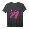 Kinder 7. Geburtstagspferd Geschenk - Süßes Pferde T-Shirt für Mädchen zum 7. Geburtstag, ideales Geburtstagsoutfit für Mädchen, die Reiten und Pferde lieben