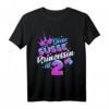 Kinder zweiter Geburtstag Mädchen T-Shirt - Prinzessin Design mit Luftballons und Kronen für den 2. Geburtstag