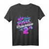 Kinder zweiter Geburtstag Mädchen T-Shirt - Prinzessin Design mit Luftballons und Kronen für den 2. Geburtstag
