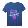 Kinder zweiter Geburtstag Mädchen T-Shirt - Prinzessin Design mit Luftballons und Kronen für den 2. Geburtstag