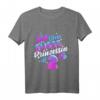 Kinder zweiter Geburtstag Mädchen T-Shirt - Prinzessin Design mit Luftballons und Kronen für den 2. Geburtstag