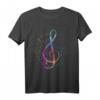 Retro-Musik T-Shirt – Geschenk für Musiker, Musikliebhaber & Violinschlüssel-Fans zu Weihnachten, Vatertag & Geburtstag