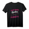 Damen Echte Frauen Spielen Klarinette - Musiker Klarinette T-Shirt mit Spruch für Frauen, die Blasmusik lieben