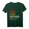 Eat Sleep Lucid Dreaming Repeat T-Shirt – Für Klarträumer, Astralreisen & Bewusstes Träumen, Perfektes Geschenk für Schlaf- und Traumfans