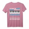 Lustiges Klavier Grafik Musiker Keyboard Musik Pianist Lehrer T-Shirt – Bequemes Musik Geschenk für Musiker und Lehrer