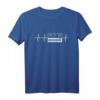 Dein Herz schlägt für Synthesizer Pulslinie T-Shirt – Elektronische Musik & DJ Geschenkidee für Musiker, Keyboarder & Synthie-Freaks