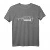 Dein Herz schlägt für Synthesizer Pulslinie T-Shirt – Elektronische Musik & DJ Geschenkidee für Musiker, Keyboarder & Synthie-Freaks