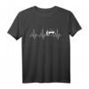 Lustiges Klavier Spieler T-Shirt mit Herzschlag - Humorvolles Musiker Fun Shirt für Kinder, Männer und Frauen als Geschenk zu Weihnachten, Ostern & Geburtstag
