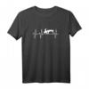 Pianistin Klavierspielerin Heartbeat Herzschlag Outfit T-Shirt – Das perfekte Geschenk für Musikliebhaber & Klavierfans zum Geburtstag & Weihnachten