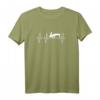 Pianistin Klavierspielerin Heartbeat Herzschlag Outfit T-Shirt – Das perfekte Geschenk für Musikliebhaber & Klavierfans zum Geburtstag & Weihnachten