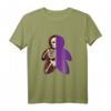 Lila Spielfigur Brettspiel T-Shirt mit Skelett-Design – Witziges Geschenk für Brettspieler & Gesellschaftsspiele-Fans