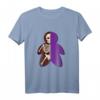 Lila Spielfigur Brettspiel T-Shirt mit Skelett-Design – Witziges Geschenk für Brettspieler & Gesellschaftsspiele-Fans