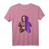 Lila Spielfigur Brettspiel T-Shirt mit Skelett-Design – Witziges Geschenk für Brettspieler & Gesellschaftsspiele-Fans