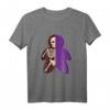 Lila Spielfigur Brettspiel T-Shirt mit Skelett-Design – Witziges Geschenk für Brettspieler & Gesellschaftsspiele-Fans