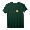 Vintage Herzschlag E-Guitare Retro Musik Frequenz Gitarrist T-Shirt – Perfektes Geschenk für leidenschaftliche Gitarristen & Musiker