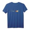 Vintage Herzschlag E-Guitare Retro Musik Frequenz Gitarrist T-Shirt – Perfektes Geschenk für leidenschaftliche Gitarristen & Musiker