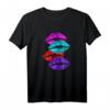 Kiss Lippen Lippen - Trendiges Make-up T-Shirt mit Kussmund-Design für Frauen, stilvoll und als Geschenk geeignet