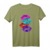 Kiss Lippen Lippen - Trendiges Make-up T-Shirt mit Kussmund-Design für Frauen, stilvoll und als Geschenk geeignet