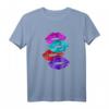 Kiss Lippen Lippen - Trendiges Make-up T-Shirt mit Kussmund-Design für Frauen, stilvoll und als Geschenk geeignet