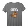 Lustiges Biber mit Baumstamm T-Shirt – Perfektes Geschenk für Biber Liebhaber und Tierfreunde