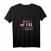 Damen Flamingo T-Shirt mit V-Ausschnitt - Süßes Flamingo Design, perfektes Geschenk für Flamingo-Liebhaber und Sommeroutfit