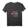 Damen Flamingo T-Shirt mit V-Ausschnitt - Süßes Flamingo Design, perfektes Geschenk für Flamingo-Liebhaber und Sommeroutfit