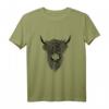 Highland Cattle Cow Hochlandrind Hochlandkuh Rind Kuh T-Shirt – Klassisch geschnitten, für Tier- und Schottland-Fans