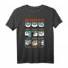 HapKitten Emotions Of Po Portrait Grid T-Shirt – Persönliches und künstlerisches Geburtstagsgeschenk