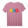 Autismus Bewusstsein Freundlichkeit Farben Kunst Puzzle Band T-Shirt – Unterstützung & Inklusion, Perfektes Geschenk für Organisationen & Angehörige