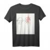 Backprint 'Figuren' modernes Kunst & abstrakte Kunst T-Shirt – Originelles Geburtstagsgeschenk vom Hamburger Künstler Jan Christian Altmann