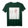Backprint 'Figuren' modernes Kunst & abstrakte Kunst T-Shirt – Originelles Geburtstagsgeschenk vom Hamburger Künstler Jan Christian Altmann