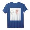 Backprint 'Figuren' modernes Kunst & abstrakte Kunst T-Shirt – Originelles Geburtstagsgeschenk vom Hamburger Künstler Jan Christian Altmann