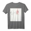 Backprint 'Figuren' modernes Kunst & abstrakte Kunst T-Shirt – Originelles Geburtstagsgeschenk vom Hamburger Künstler Jan Christian Altmann
