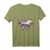 Galoppierendes Pferd - Cooles Grafik Kunst T-Shirt für Reiter, Pferdefans und Pferdeliebhaber als einzigartiges Geschenk
