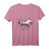 Galoppierendes Pferd - Cooles Grafik Kunst T-Shirt für Reiter, Pferdefans und Pferdeliebhaber als einzigartiges Geschenk