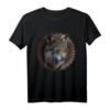 Wolf Mandala Tierliebhaber Kunst T-Shirt – Perfektes Geschenk für Tierfreunde und Naturliebhaber