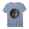 Wolf Mandala Tierliebhaber Kunst T-Shirt – Perfektes Geschenk für Tierfreunde und Naturliebhaber