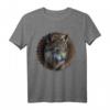 Wolf Mandala Tierliebhaber Kunst T-Shirt – Perfektes Geschenk für Tierfreunde und Naturliebhaber