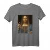 Jesus von Leonardo Da Vinci Klassische Renaissance Kunst T-Shirt – Originelle Geschenkidee für Kunstliebhaber, Geburtstage & besondere Anlässe