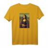 Mona Lisa Berühmte Kunst T-Shirt - Klassisch geschnitten, doppelt genähter Saum für Kunstliebhaber