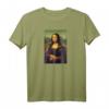 Mona Lisa Berühmte Kunst T-Shirt - Klassisch geschnitten, doppelt genähter Saum für Kunstliebhaber